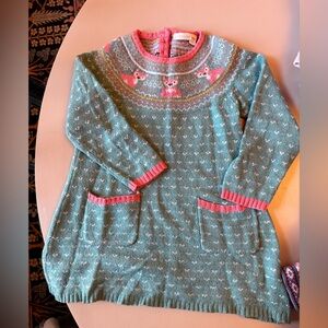 Knit fox sweater Dress